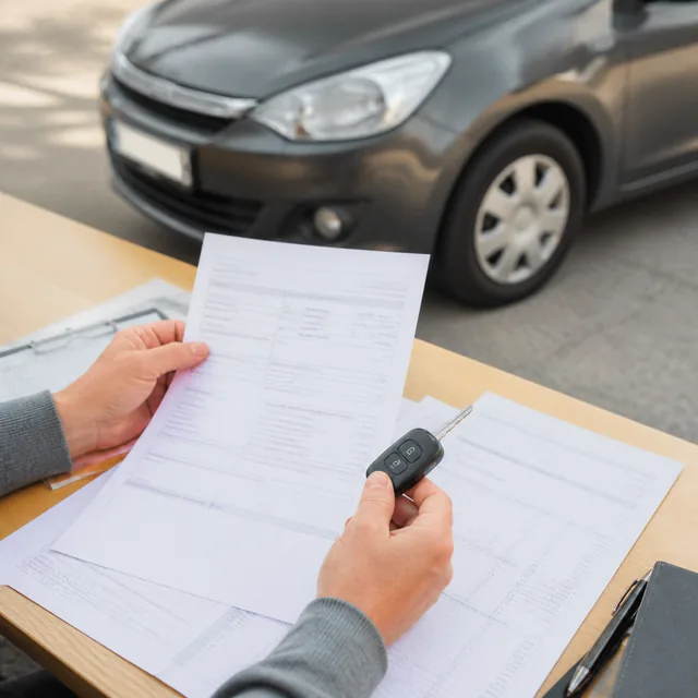 Clé et documents pour vérifier l’historique d’une voiture
